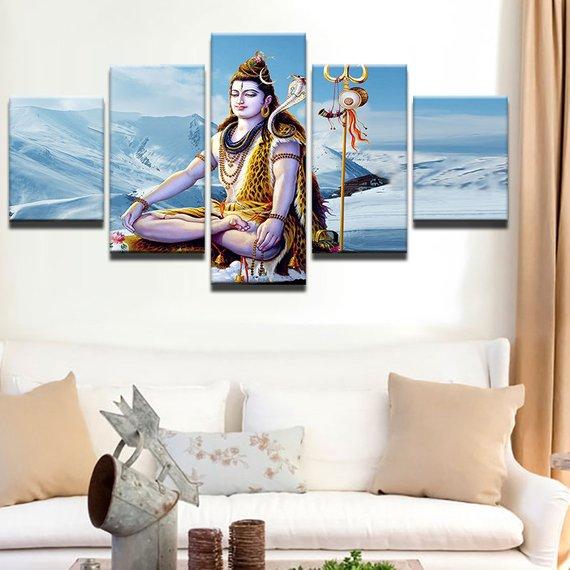 Indian God Shiva 7 – Religion Canvas Wall Art