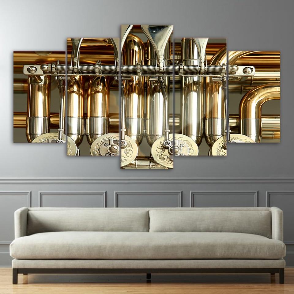 Instrument Trombone – Music Canvas Wall Art