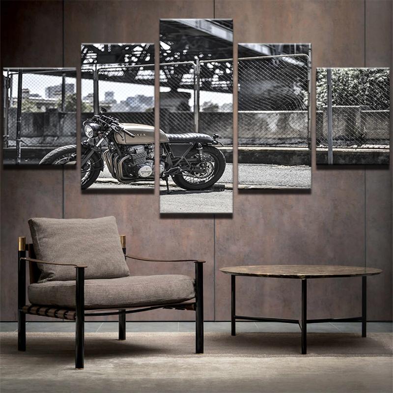 Intage Motorcycle 01 – Automative Canvas Wall Art