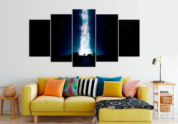 Interstellar Night Sky Space – Movie Canvas Wall Art