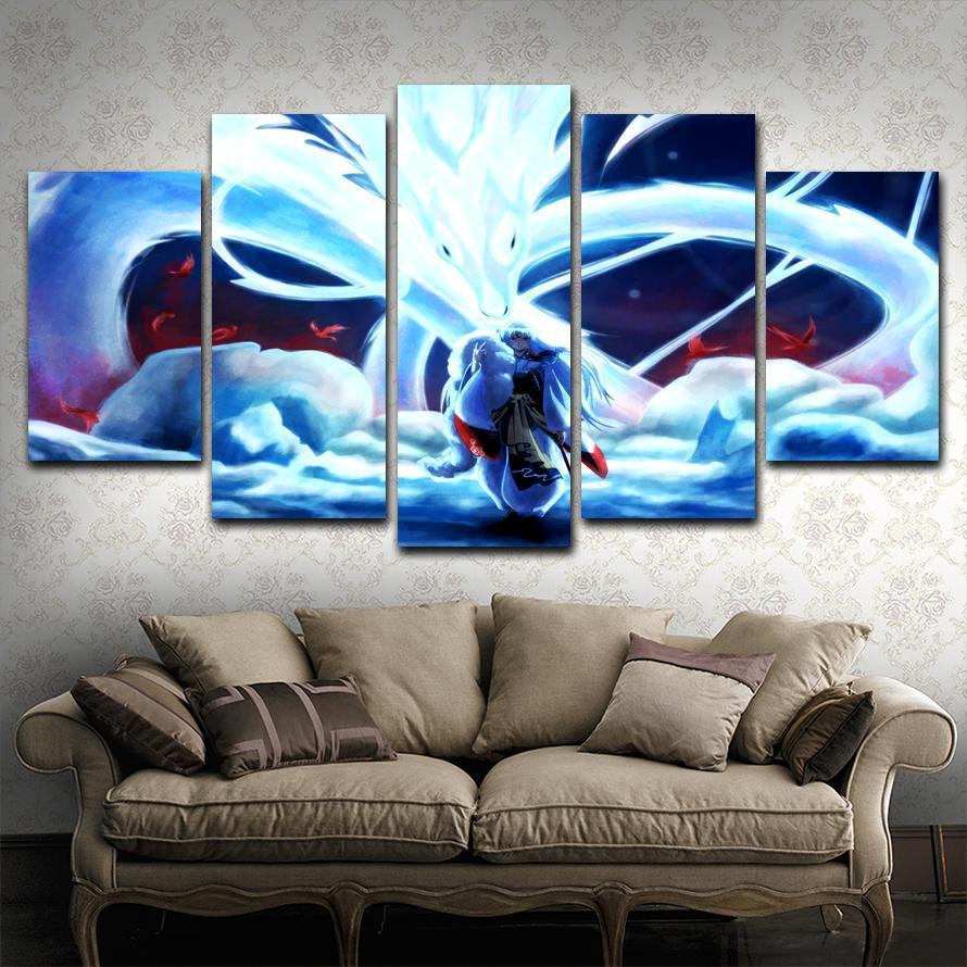 Inuyasha Sesshomaru Dragon Anime – Canvas Wall Art