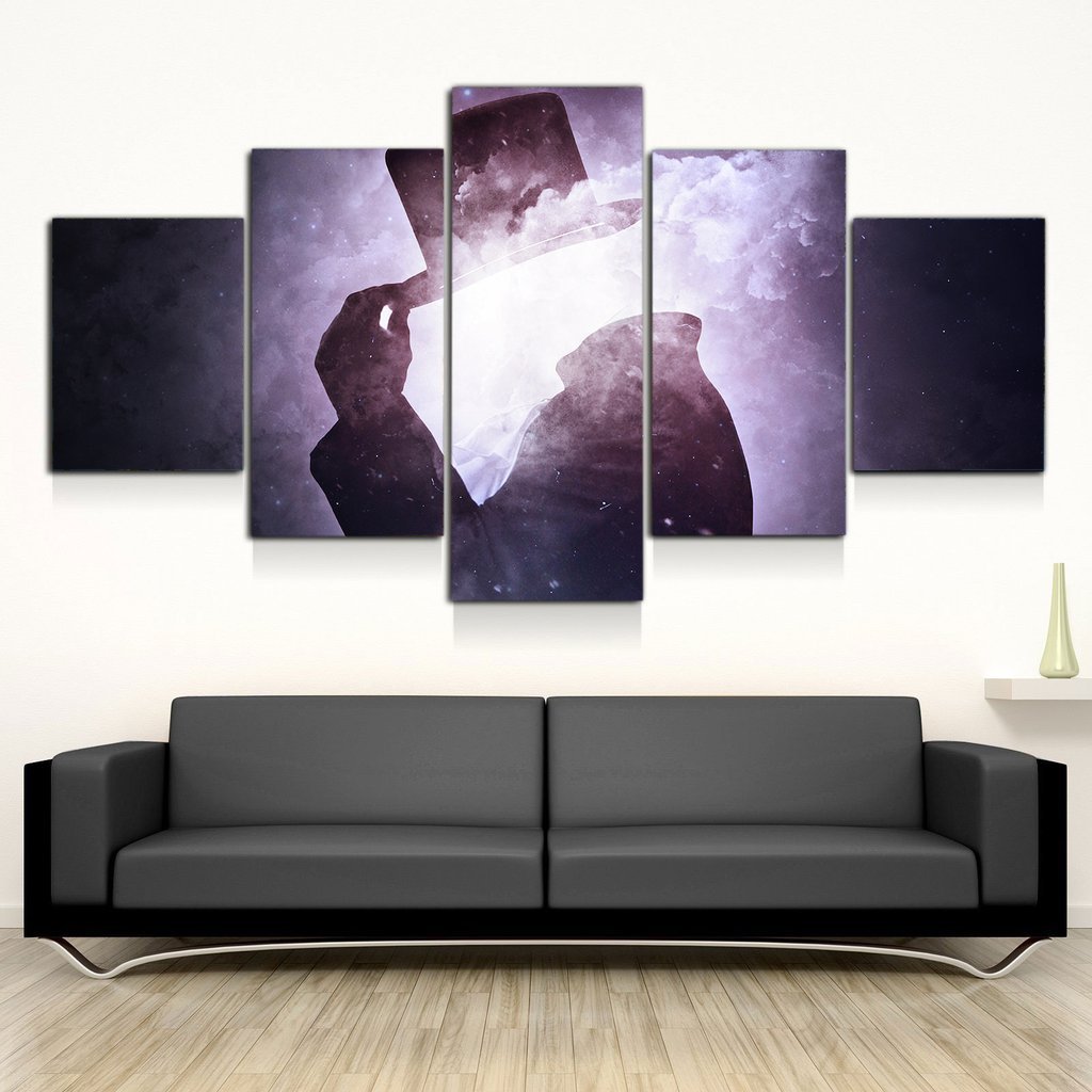 Invisible Man – Abstract Person Canvas Wall Art