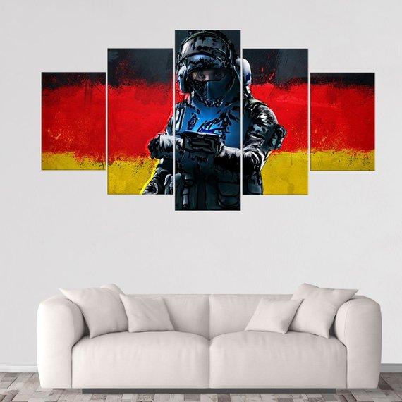 Iq Rainbow Six Siege – Gaming Canvas Wall Art