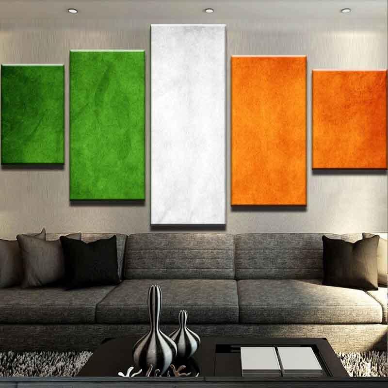 Ireland Flag – Abstract Canvas Wall Art