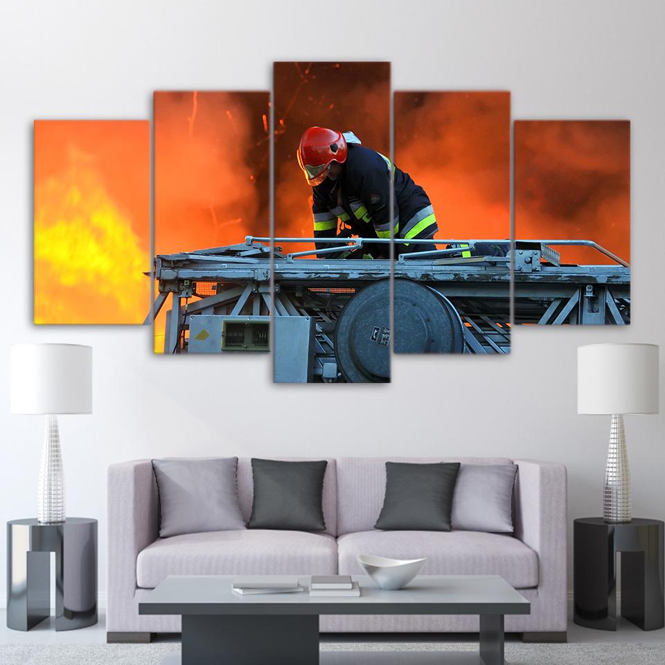 Ireman Hero Fire Fighting – Career Canvas Wall Art