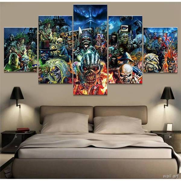 Iron Maiden Band Rock Music Canvas Wall Art