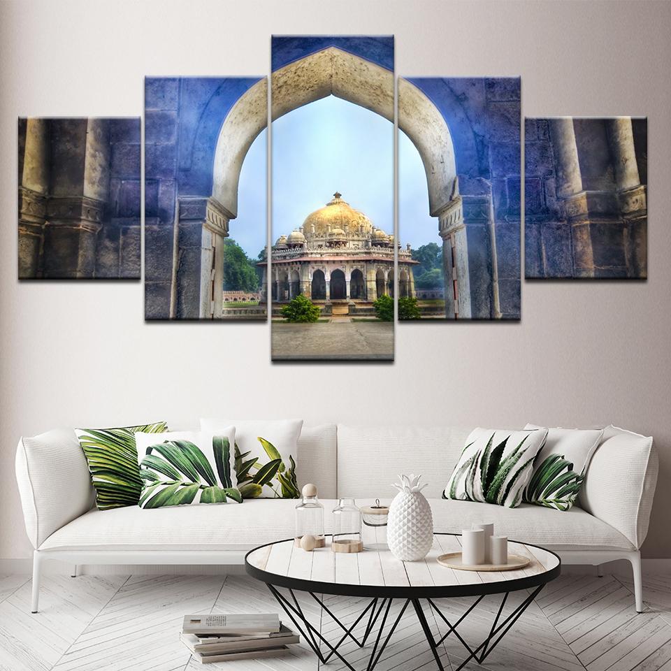 Isa Khan S Tomb Delhi Tomb Scenery – Nature Canvas Wall Art