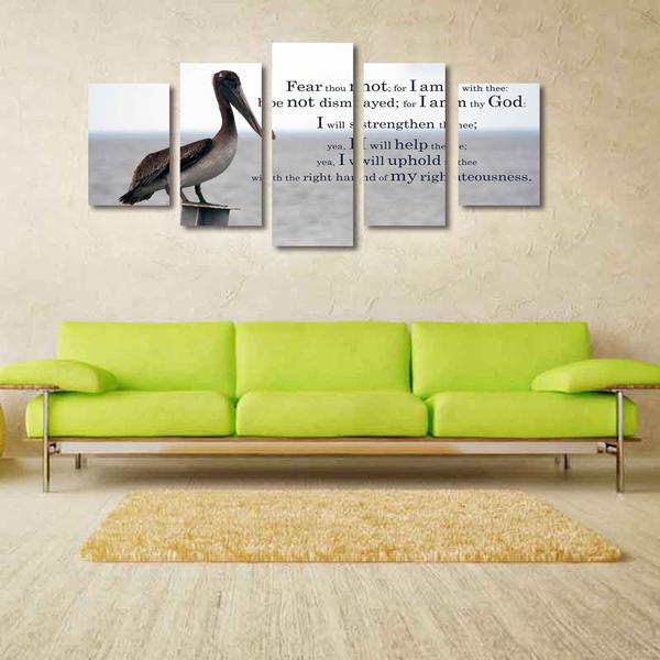 Isaiah 41:10 Fear Not For I Am With You Always Bible Verse Religion Canvas Wall Art