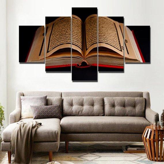 Islamic Quran Book Muslim – Religion Canvas Wall Art