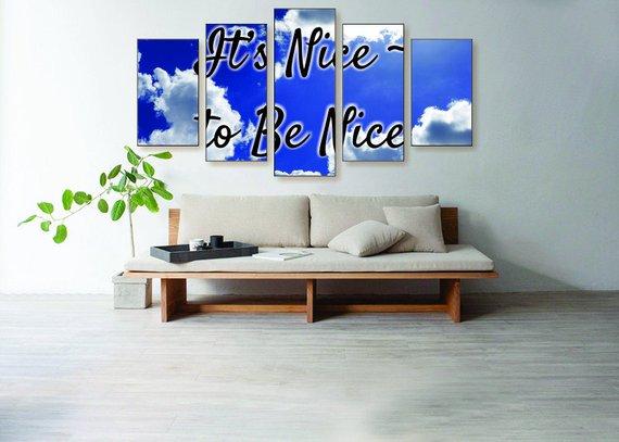 It’S Nice To Be Nice – Abstract Canvas Wall Art
