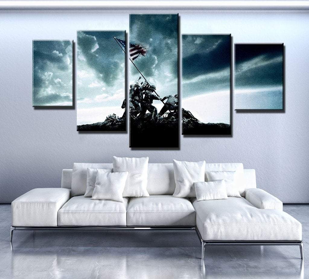 Iwo Jima Flag Raising Army – Canvas Wall Art