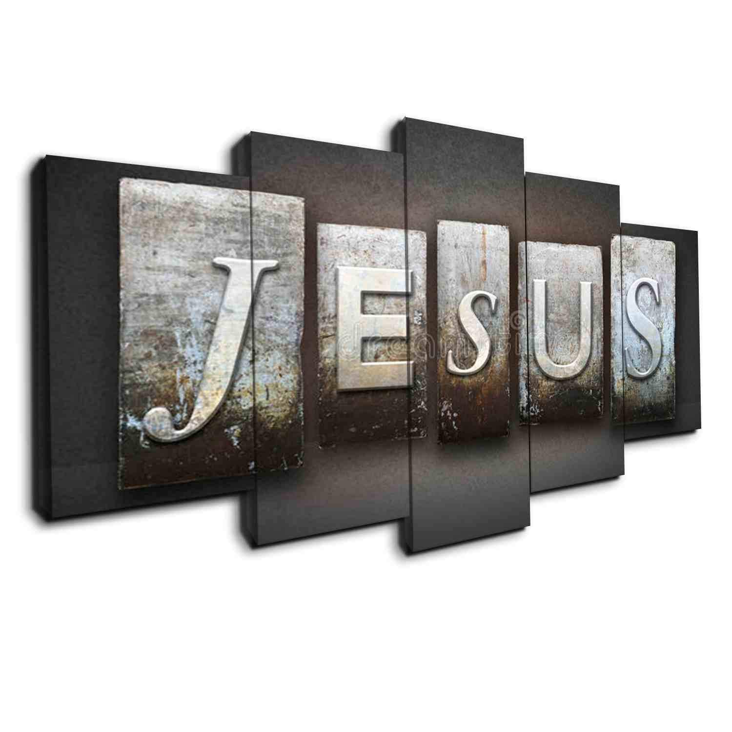 J E S U S – Abstract Canvas Wall Art