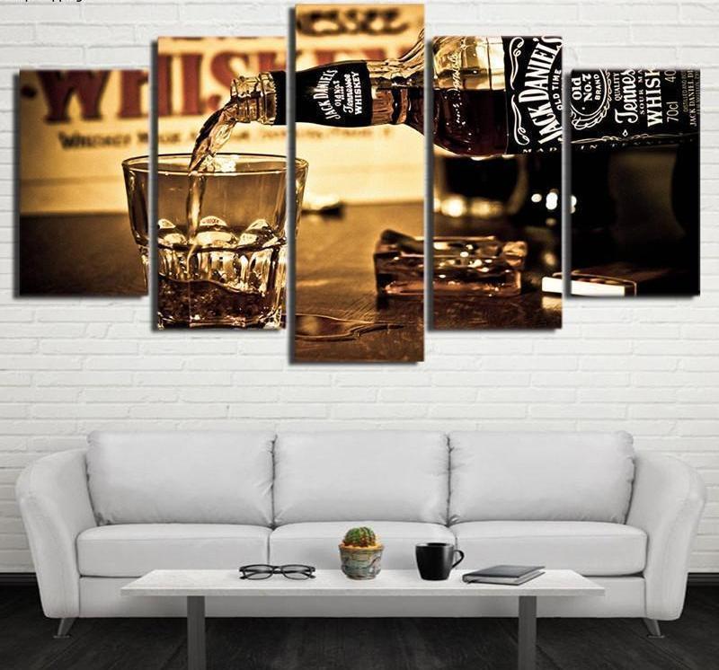 Jack Daniels Whiskey Wine – Canvas Wall Art