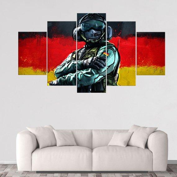 Jager Rainbow Six Siege Gaming Canvas Wall Art