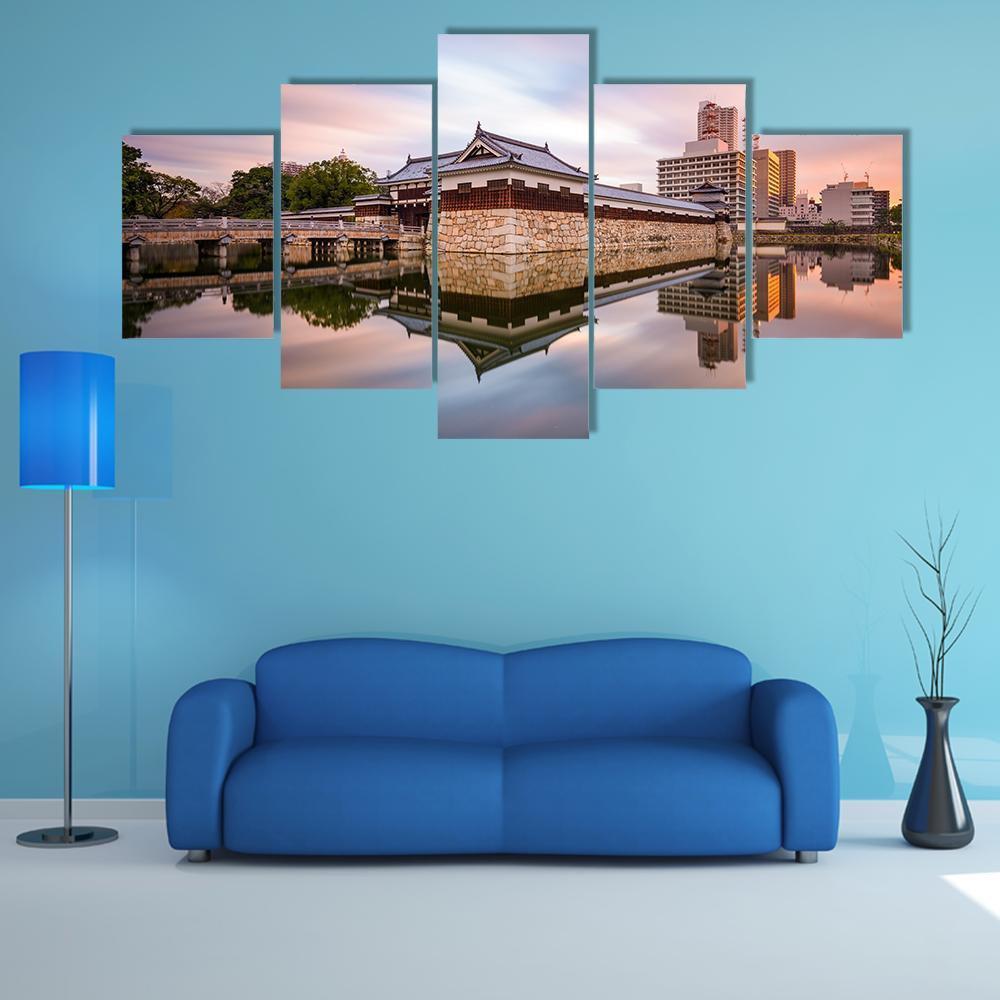 Japan At The Castle Moat – Nature Canvas Wall Art