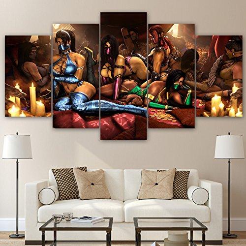 Japanese Sexy Girls Anime Beauty Abstract Canvas Wall Art
