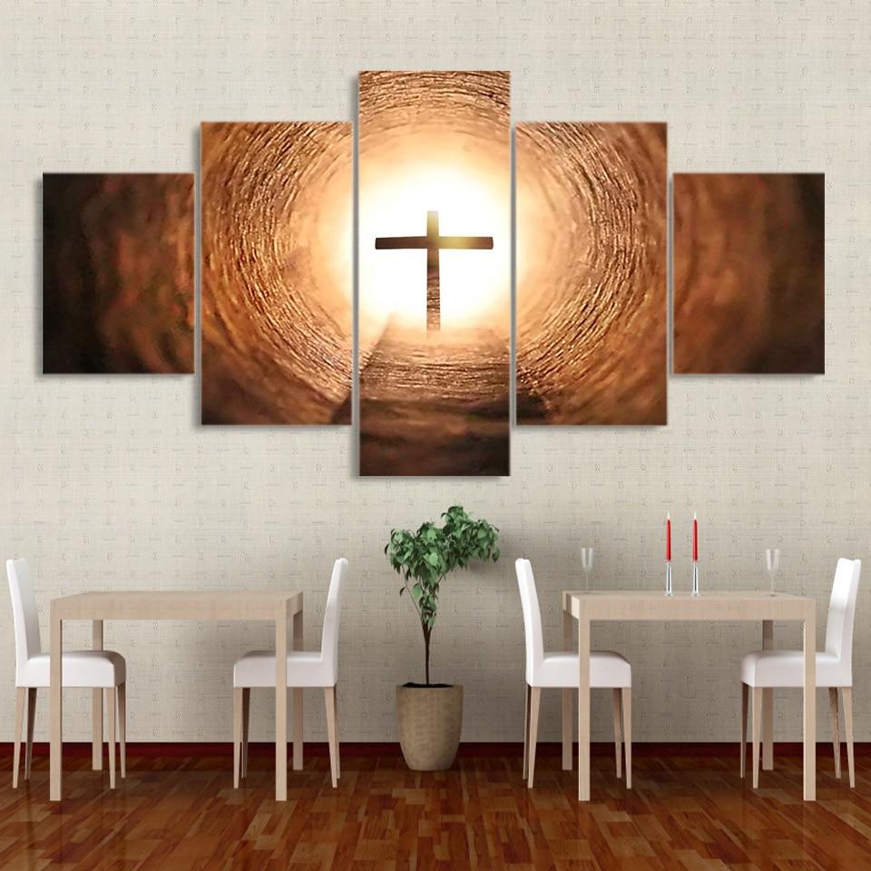 Jesus Crosses – Religion Canvas Wall Art