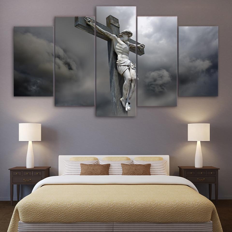 Jesus Judgment On Cross – Religion Canvas Wall Art