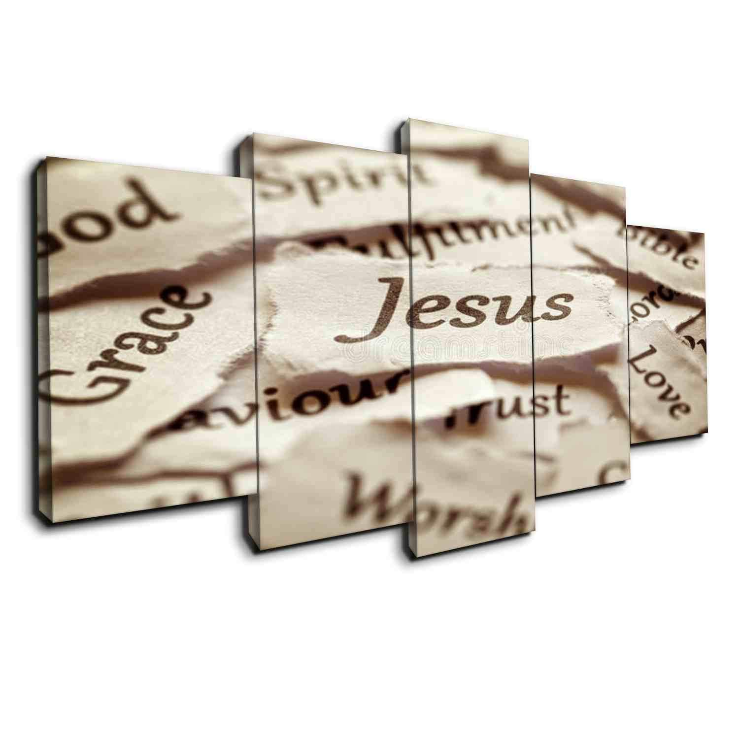 Jesus Name The Highest – Abstract Canvas Wall Art