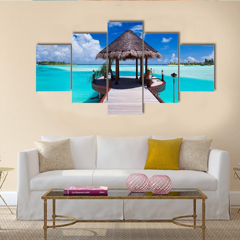 Jetty With Amazing Ocean View – Nature Canvas Wall Art