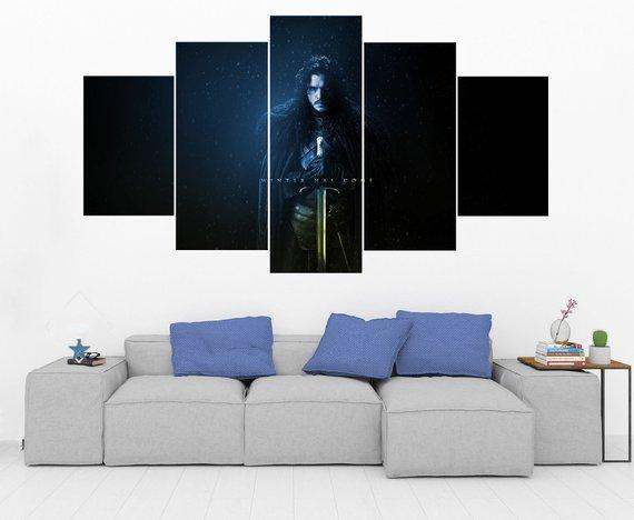 Jon Snow Game Of Thrones 1 – Movie Canvas Wall Art