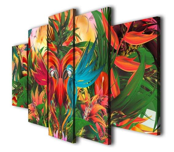 Jungle Abstract – Abstract Canvas Wall Art