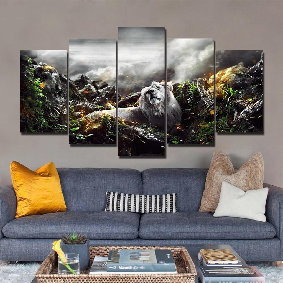 Jungle Lion – Animal Canvas Wall Art