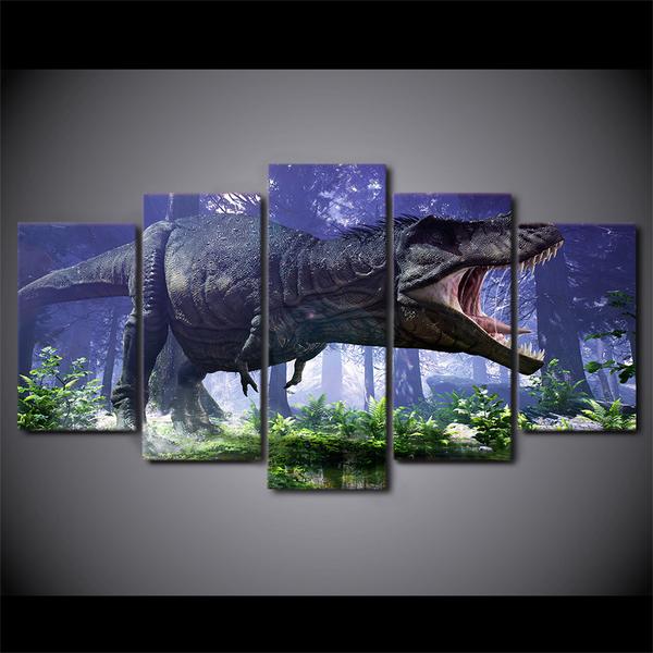 Jurassic Park Dinosaurs – Movie Canvas Wall Art