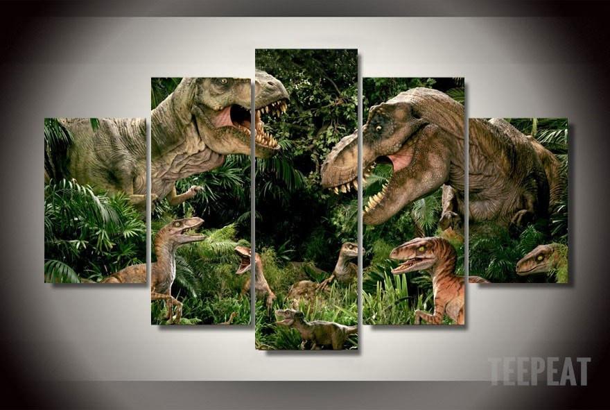 Jurassic Park: T-Rex – Movie Canvas Wall Art