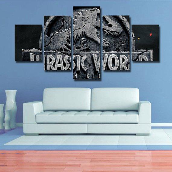 Jurassic World 02 – Movie Canvas Wall Art