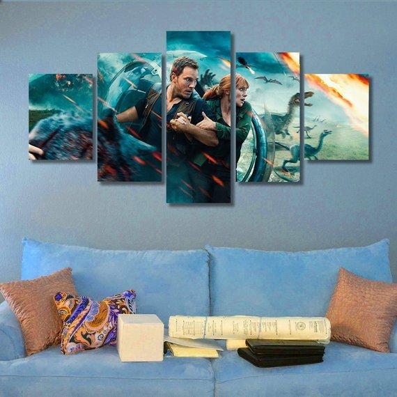 Jurassic World 05 – Movie Canvas Wall Art