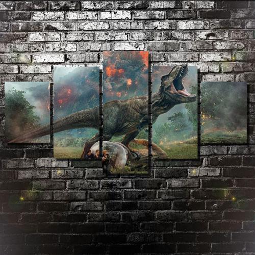 Jurassic World Kingdom Fallen Dinosaur Movie – Canvas Wall Art