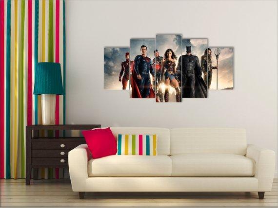 Justice League Heroes – Dc Canvas Wall Art