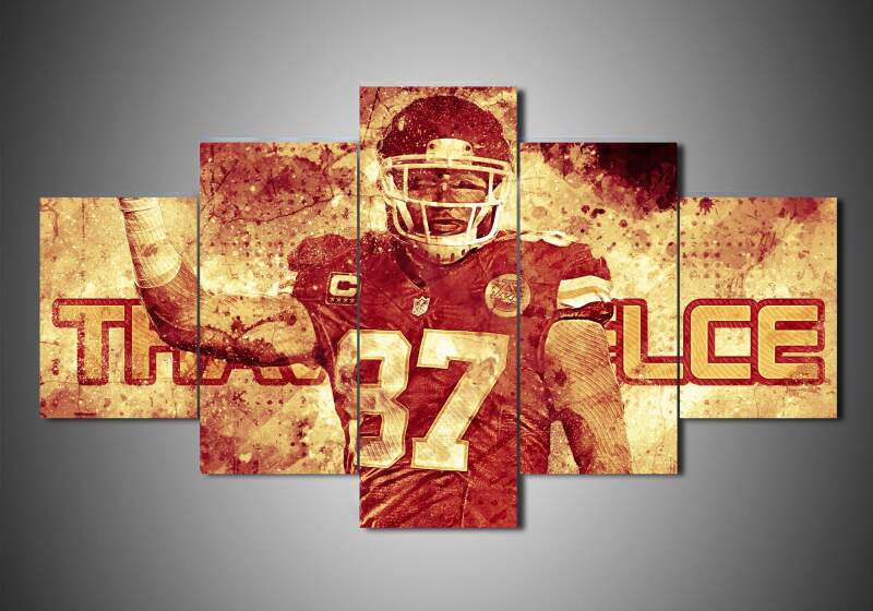Kansas City Chiefs – Travis Kelce – Sport Canvas Wall Art