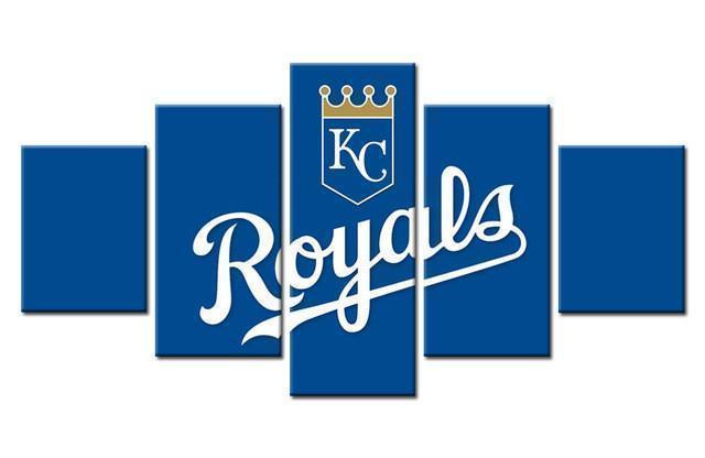 Kansas City Royals Logo Baseball – Canvas Wall Art