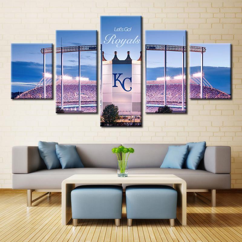 Kansas City Royals Stadium Baseball – Canvas Wall Art