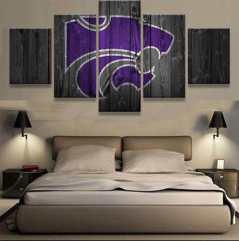 Kansas State Wildcats Barnwood Sport – Canvas Wall Art