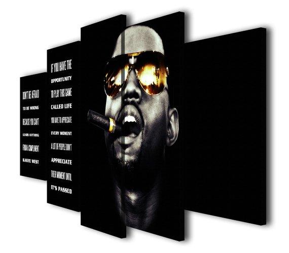 Kanye West Runaway Quotes Don’T Be Afraid – Abstract Canvas Wall Art