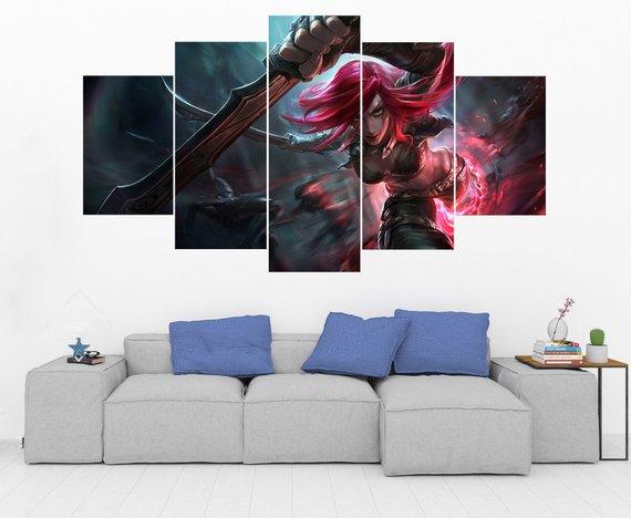 Katarina – League Of Legends – Gaming Canvas Wall Art
