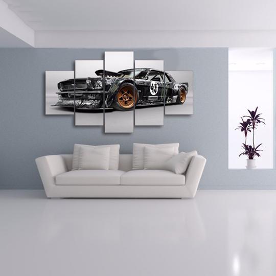 Ken Block Hoonicorn Mustang Hoonigan Automative Canvas Wall Art