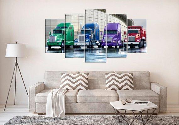 Kenworth Truck Stretched – Automative Canvas Wall Art