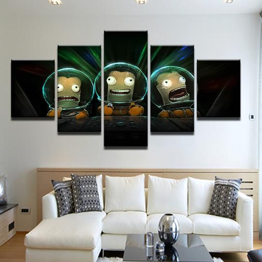 Kerbal Space Program – Cartoon Canvas Wall Art
