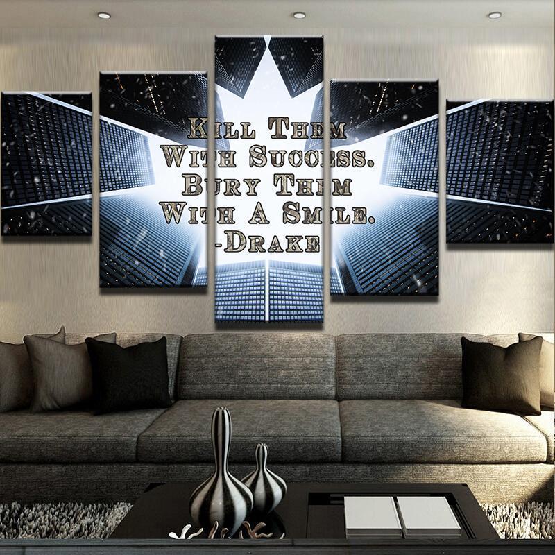 Kill Them With Success – Abstract Canvas Wall Art