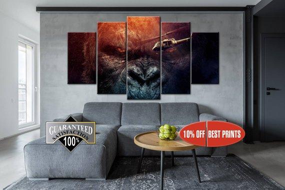 King Kong, Kong Skull Island – Movie Canvas Wall Art