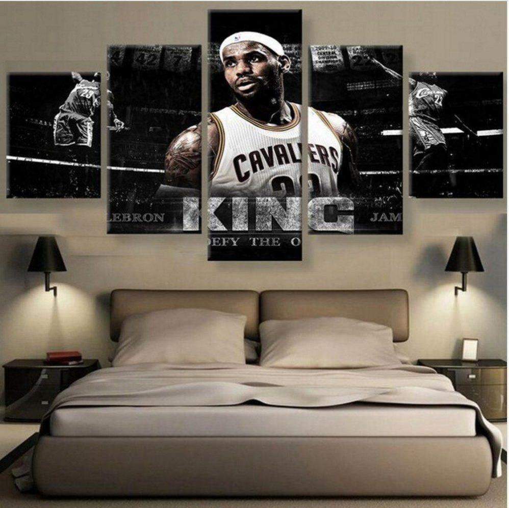 King Lebron James Nba – Sport Canvas Wall Art