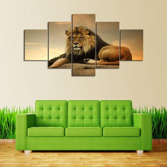 King Lion – Animal Canvas Wall Art