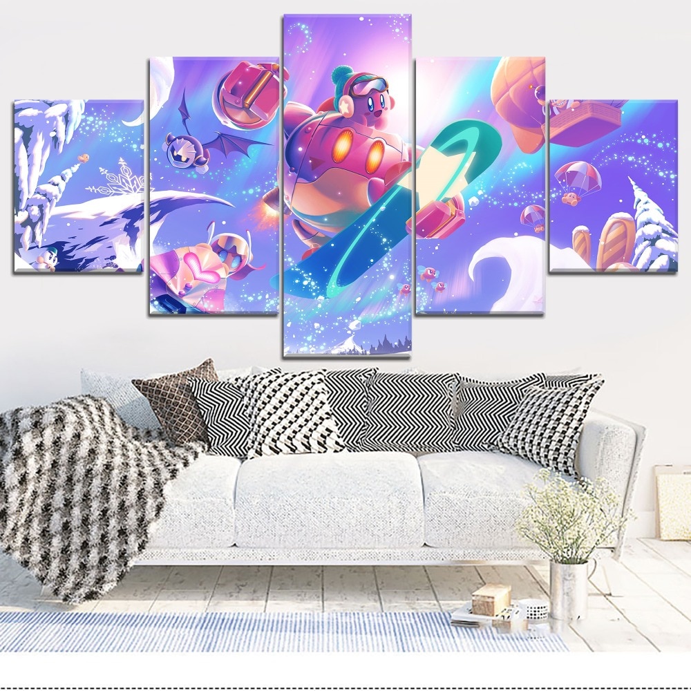 Kirby Planet Robobot Gaming Canvas Wall Art