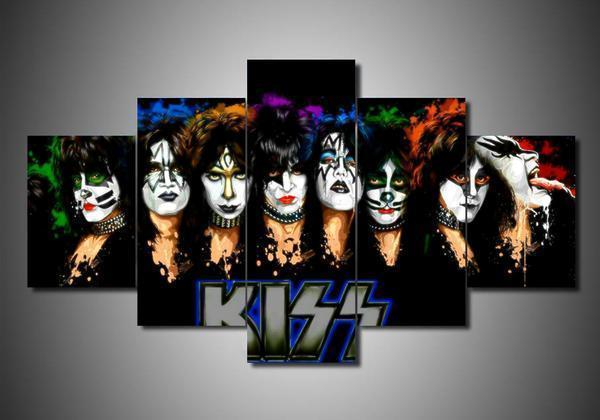 Kiss 1 – Music Canvas Wall Art
