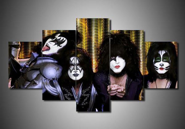 Kiss 2 – Music Canvas Wall Art