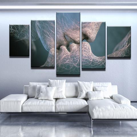 Kiss – Abstract Canvas Wall Art